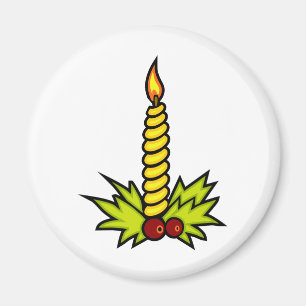 Weihnachtskerze Magnet