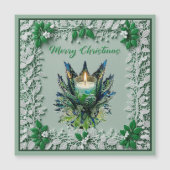 Weihnachtskerze Magnetkarte (Vorderseite)