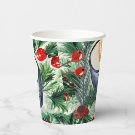 Weihnachtskerze Pappbecher (Rückseite)