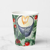 Weihnachtskerze Pappbecher (Rechts)