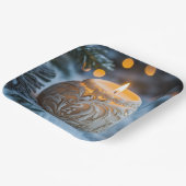 Weihnachtskerze Pappteller (Gewinkelt)