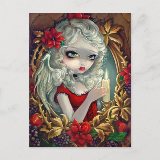 "Weihnachtskerze" Postkarte (Vorderseite)