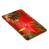 Weihnachtskerze Premium Magnet (Rechte Seite)
