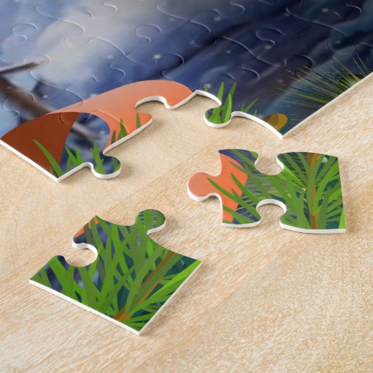 Weihnachtskerze Puzzle (Seite)