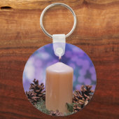 Weihnachtskerze Schlüsselanhänger (Vorderseite)