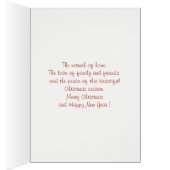 Weihnachtskerze, Schneeflocken, Grüne Weihnachten (Innen (Rechts))