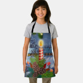 Weihnachtskerze Schürze (Insitu)