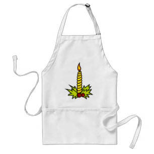 Weihnachtskerze Schürze