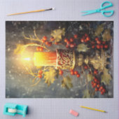 Weihnachtskerze Seidenpapier (Basteln)