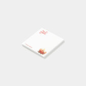 Weihnachtskerzen, Bälle, Schneeflocken Personalisi Post-it Klebezettel (angewinkelt)