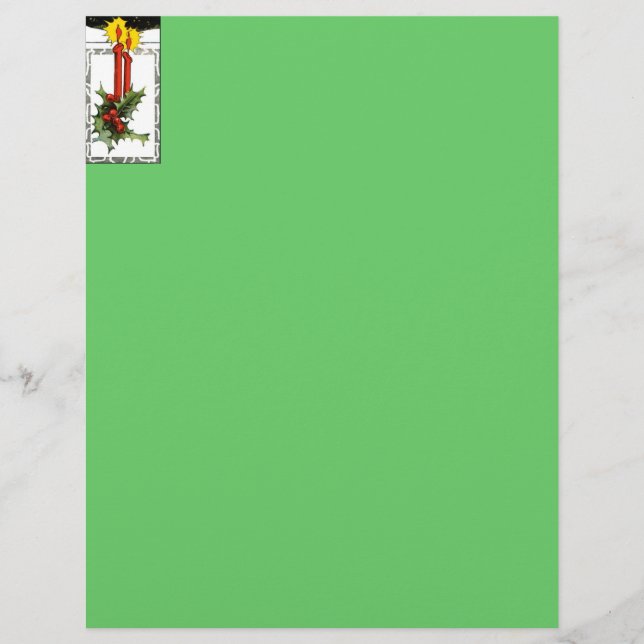 Weihnachtskerzen Briefkopf (Vorderseite)