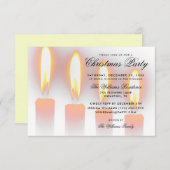 Weihnachtskerzen Einladung (Vorne/Hinten)