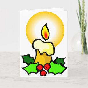 Weihnachtskerzen Feiertagskarte