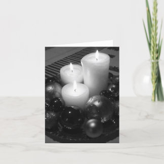 Weihnachtskerzen Feiertagskarte