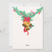 Weihnachtskerzen Feiertagskarte (Rückseite)