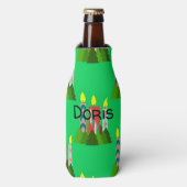 Weihnachtskerzen Flaschenkühler (Flaschenvorderseite)