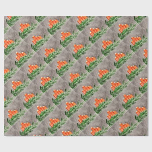 Weihnachtskerzen Geschenkpapier (Flach)