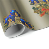 Weihnachtskerzen Geschenkpapier (Rolleneckpunkt)