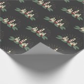 Weihnachtskerzen Geschenkpapier (Ecke)