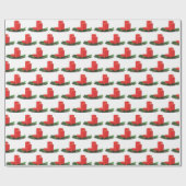 Weihnachtskerzen Geschenkpapier (Flach)