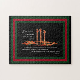 Weihnachtskerzen, Isaiah 9:6 Puzzle