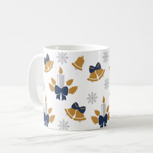 Weihnachtskerzen Kaffeetasse (Vorderseite Links)