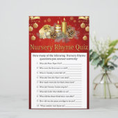 Weihnachtskerzen Kinderzimmer Rhyme Quiz Babydusch (Stehend Vorderseite)