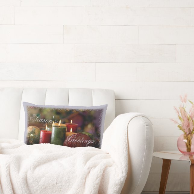 Weihnachtskerzen Kissen (Liege)