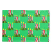 Weihnachtskerzen Kissenbezug (Rückseite)