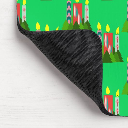 Weihnachtskerzen Mousepad (Ecke)