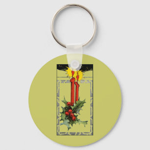 Weihnachtskerzen Schlüsselanhänger