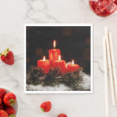 Weihnachtskerzen Serviette (Beispiel)