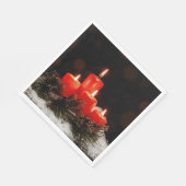 Weihnachtskerzen Serviette (Ecke)