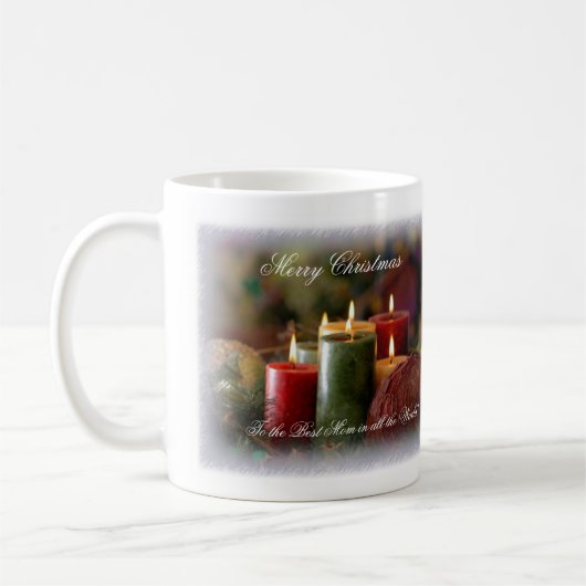 Weihnachtskerzen-Tasse Kaffeetasse (Links)