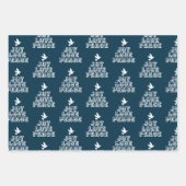 Weihnachtskerzen tauchen Licht Frieden Brauch Geschenkpapier Set (Vorderseite 3)