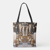 Weihnachtskerzen-Tragetasche Tasche (Rückseite)