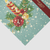 Weihnachtskerzen und Schneeflocken Seidenpapier (Ausschnitt)