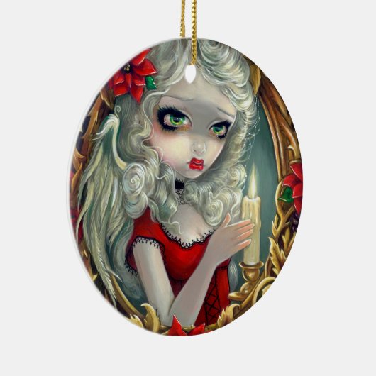 "Weihnachtskerzen-" Verzierung Keramik Ornament (Rechts)