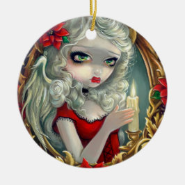 "Weihnachtskerzen-" Verzierung Keramik Ornament