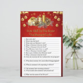 Weihnachtskerzen, wie gut kennst du Babydusche? (Stehend Vorderseite)