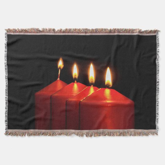 Weihnachtskerzenadvent Decke (Vorderseite)