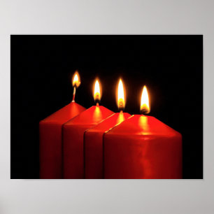 Weihnachtskerzenadvent Poster