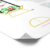 Weihnachtskerzendekor Poster (Ecke)