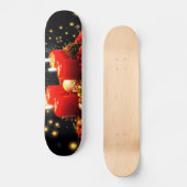 Weihnachtskerzendekor Skateboard (Vorderseite)