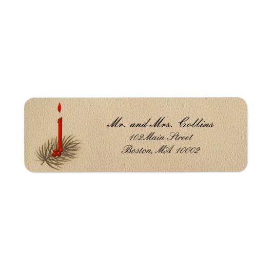 Weihnachtskerzenetiketten (Vorne)