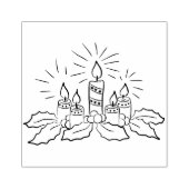 Weihnachtskerzenkunst Briefmarke Gummistempel (Prägung)