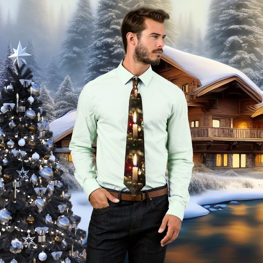 Weihnachtskerzenleuchte Krawatte