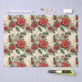 WeihnachtsKerzenlicht in Blume Seidenpapier (Handwerk)