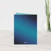 Weihnachtskerzenmädchen irisierender Glitzer Einladung (Rückseite)