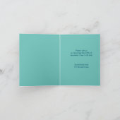 Weihnachtskerzenmädchen irisierender Glitzer Einladung (Innenseite)